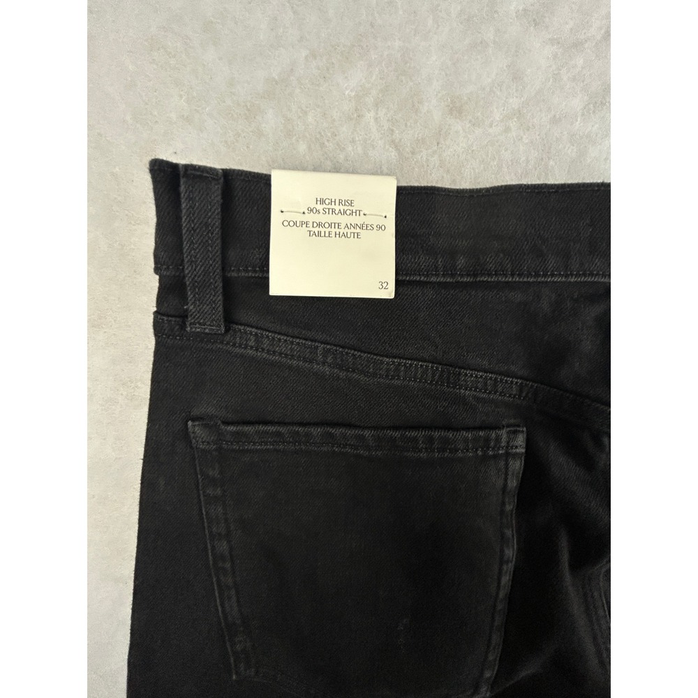 Banana Republic Jeans Womens 32 Regular High Rise 90s Straight Black NWT - Picture 5 of 16